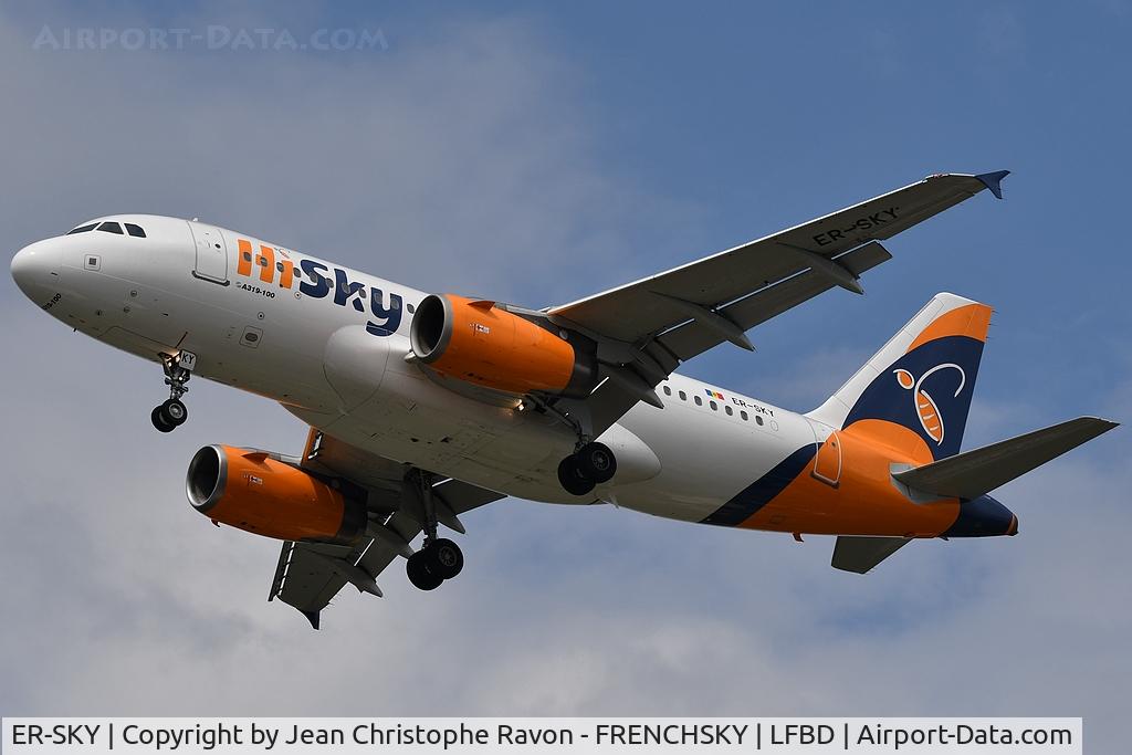 ER-SKY, 2004 Airbus A319-131 C/N 2326, Chisinau (KIV)	Bordeaux (BOD)	H7115