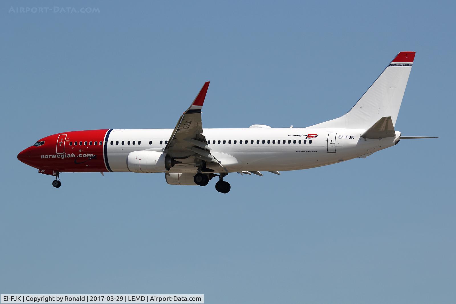 EI-FJK, 2016 Boeing 737-8JP C/N 42072, at mad