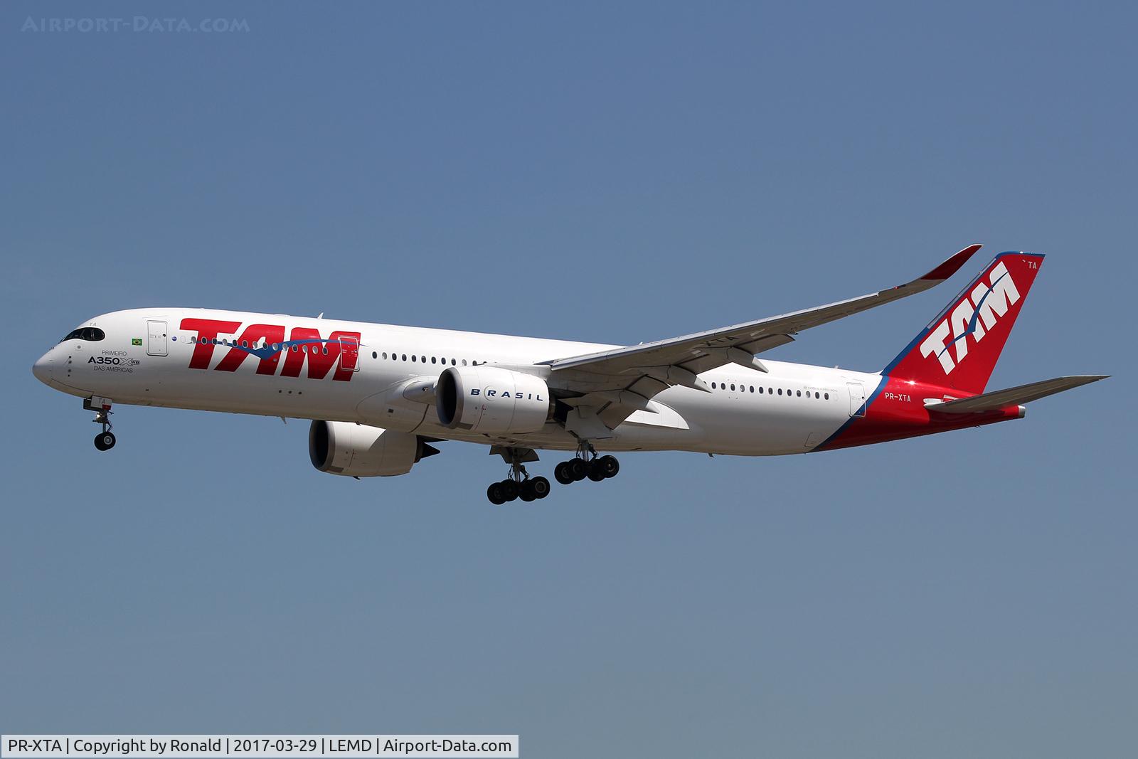 PR-XTA, 2015 Airbus A350-941 C/N 024, at mad