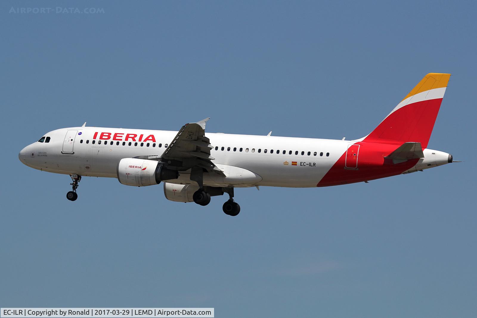 EC-ILR, 2002 Airbus A320-214 C/N 1793, at mad