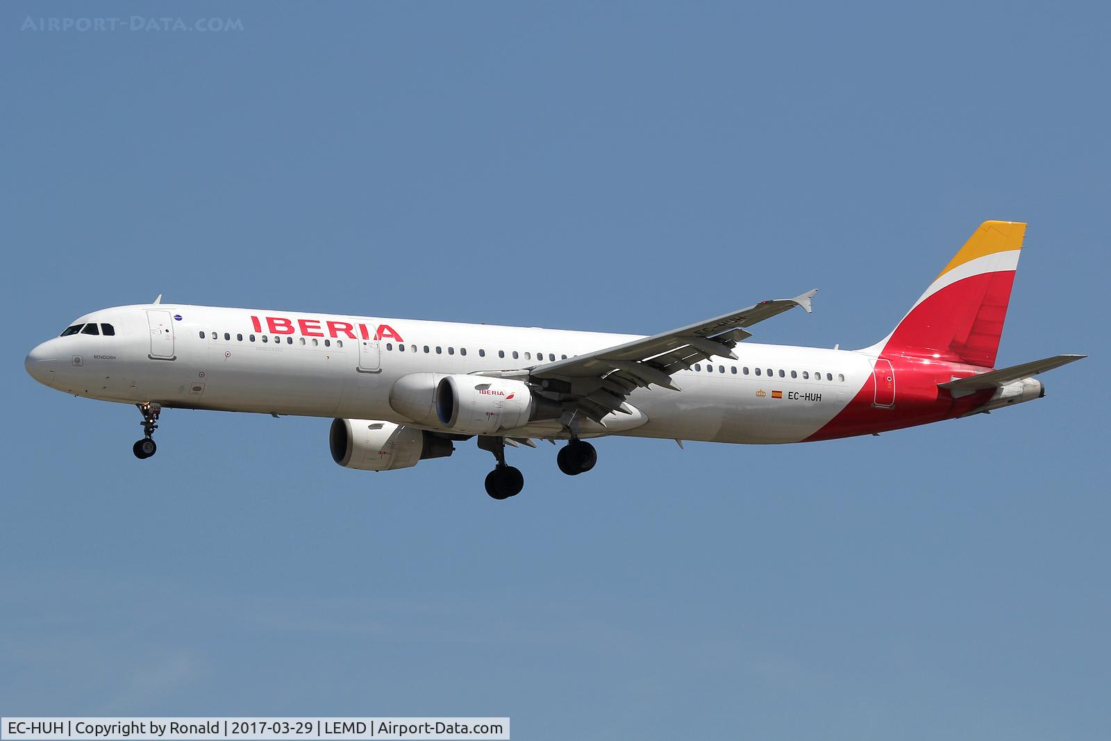 EC-HUH, 1999 Airbus A321-211 C/N 1021, at mad