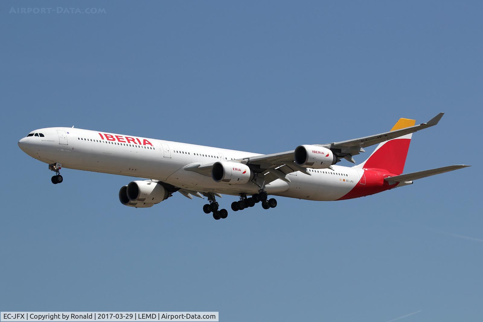 EC-JFX, 2005 Airbus A340-642 C/N 672, at mad