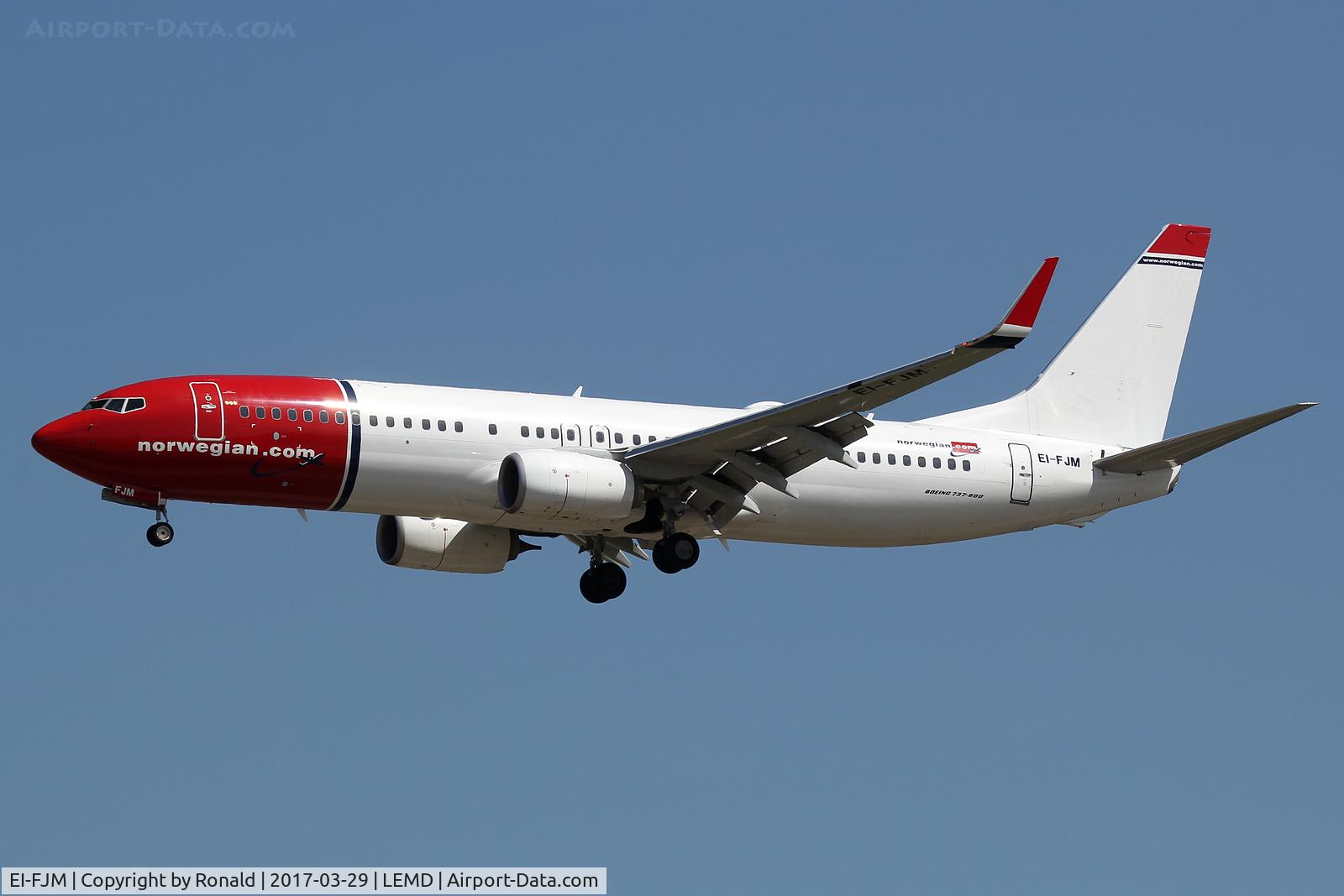 EI-FJM, 2016 Boeing 737-8JP C/N 42074, at mad