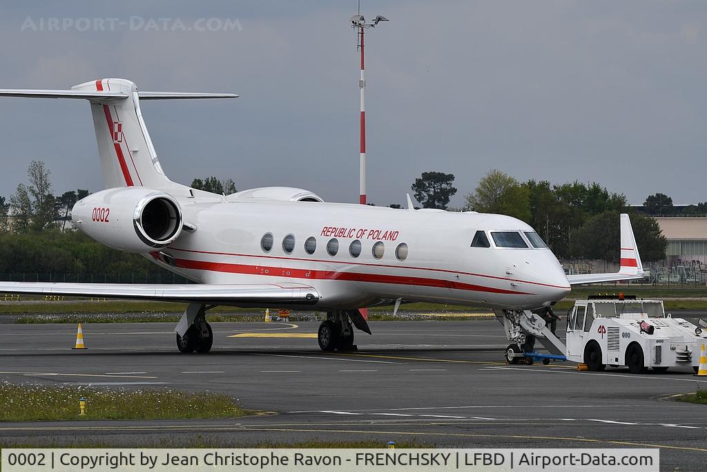 0002, 2017 Gulfstream GV-SP (G550) C/N 5554, POLISH AIR FORCE
