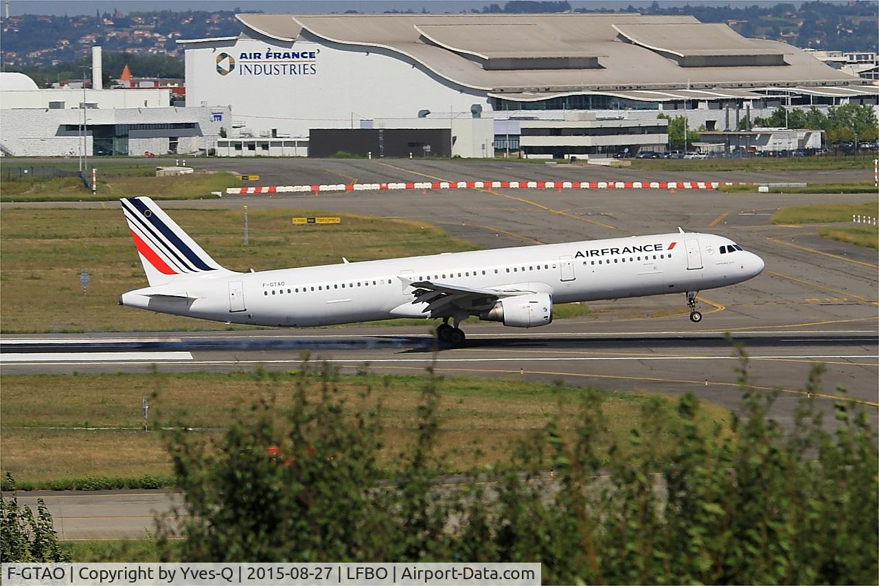 F-GTAO, 2007 Airbus A321-211 C/N 3098, Airbus A321-211, Landing rwy 14R, Toulouse-Blagnac airport (LFBO-TLS)