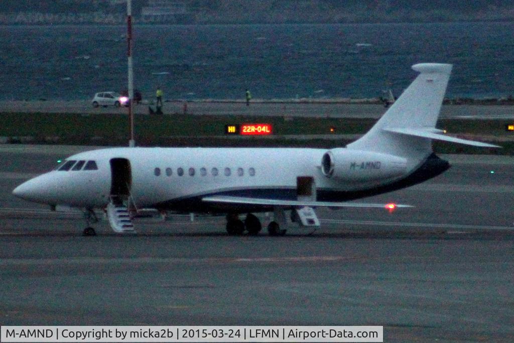 M-AMND, 2007 Dassault Falcon 2000EX C/N 114, Parked