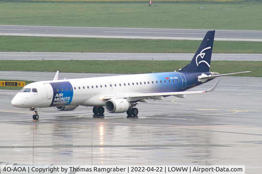 4O-AOA, 2008 Embraer 195LR (ERJ-190-200LR) C/N 19000180, Air Montenegro Embraer 195