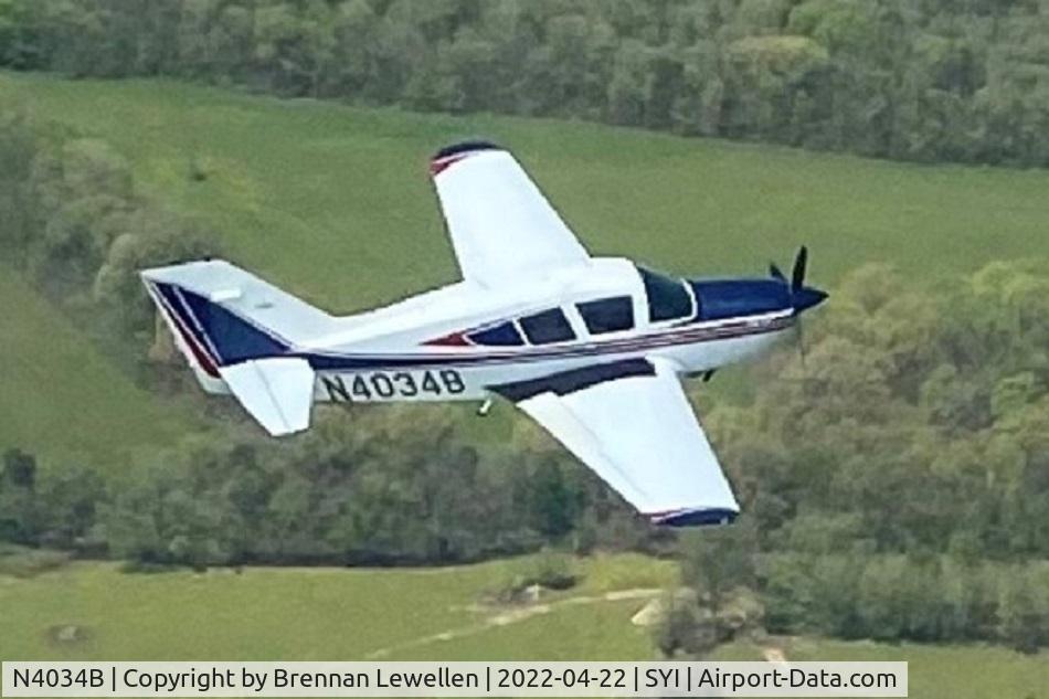 N4034B, 1975 Bellanca 17-30A Viking C/N 75-30790, In flight over SYI