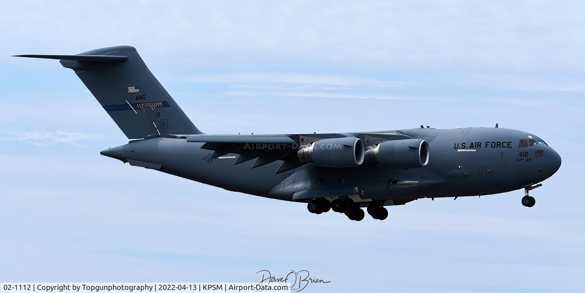 02-1112, 2002 Boeing C-17A Globemaster III C/N P-112, REACH315
183rd AS