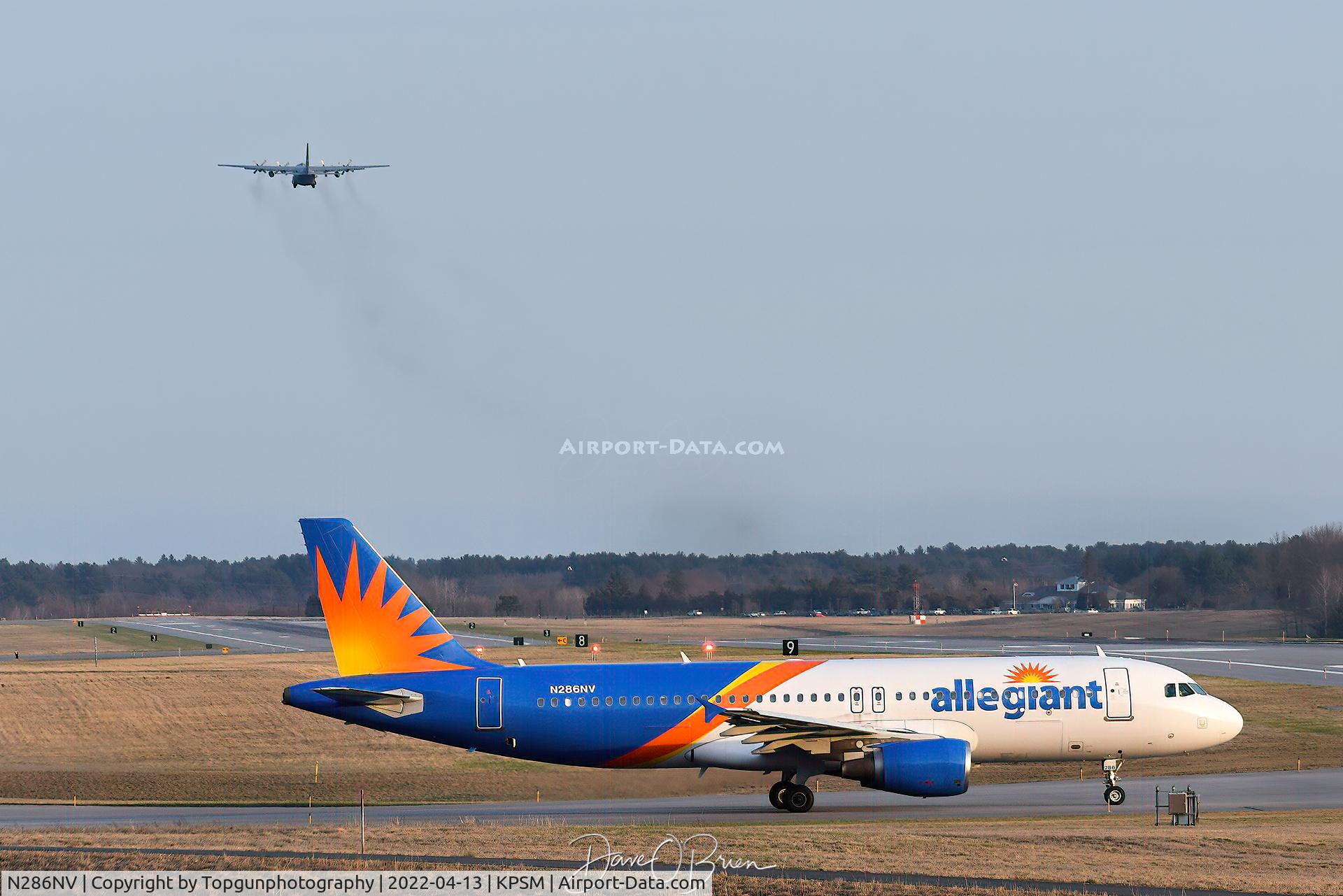 N286NV, 2010 Airbus A320-214 C/N 4447, Allegiant holding short as SKIER08 starts its climb