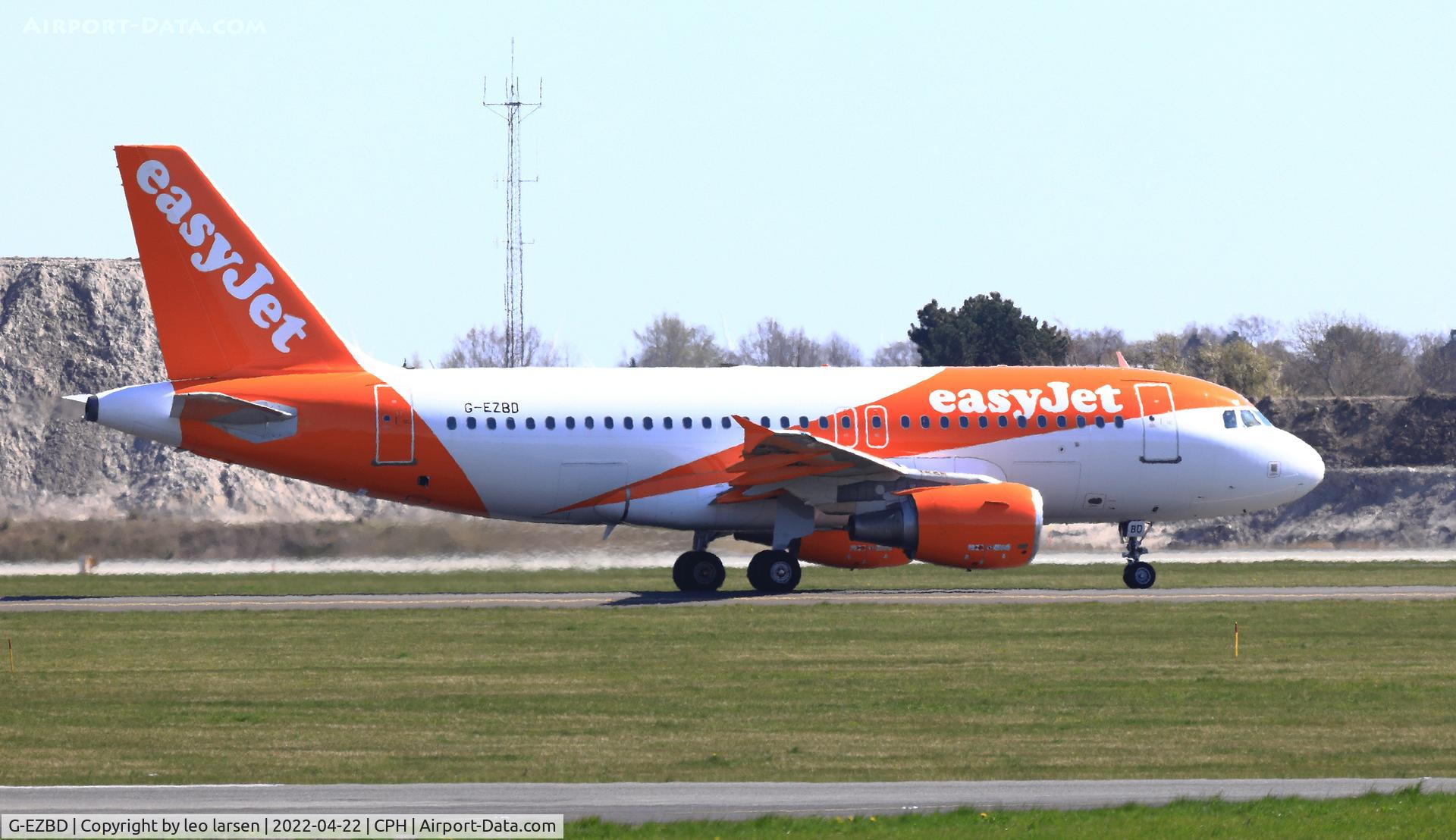 G-EZBD, 2006 Airbus A319-111 C/N 2873, Copenhagen 22.4.2022