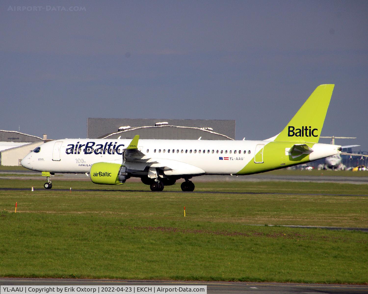 YL-AAU, 2019 Airbus A220-300 C/N 55064, YL-AAU landed rw 22L