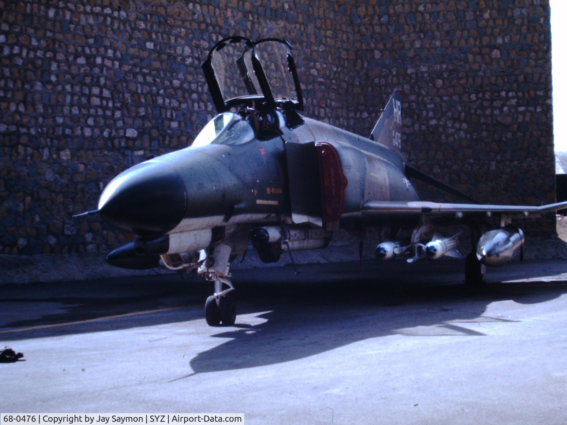 68-0476, 1968 McDonnell Douglas F-4E Phantom II C/N 3642, Shot in Shiraz Iran in 1977 when the 496th TFS went TDY