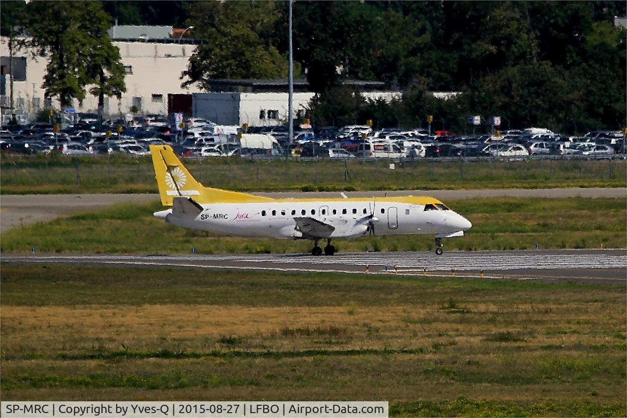 SP-MRC, 1989 Saab 340A C/N 340A-143, Saab 340A, Lining up rwy 14L, Toulouse-Blagnac airport (LFBO-TLS)