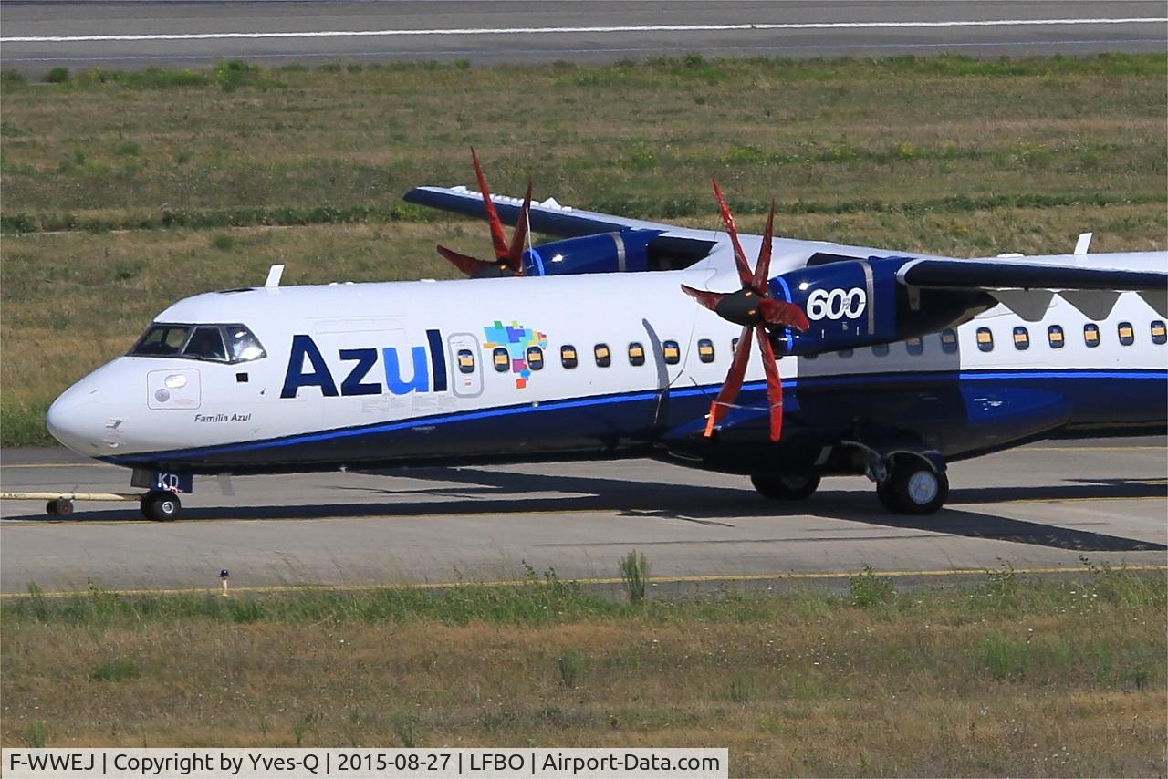 F-WWEJ, 2015 ATR 72-600 (72-212A) C/N 1281, ATR 72-600, Taxiing to parking area, Toulouse-Blagnac airport (LFBO-TLS