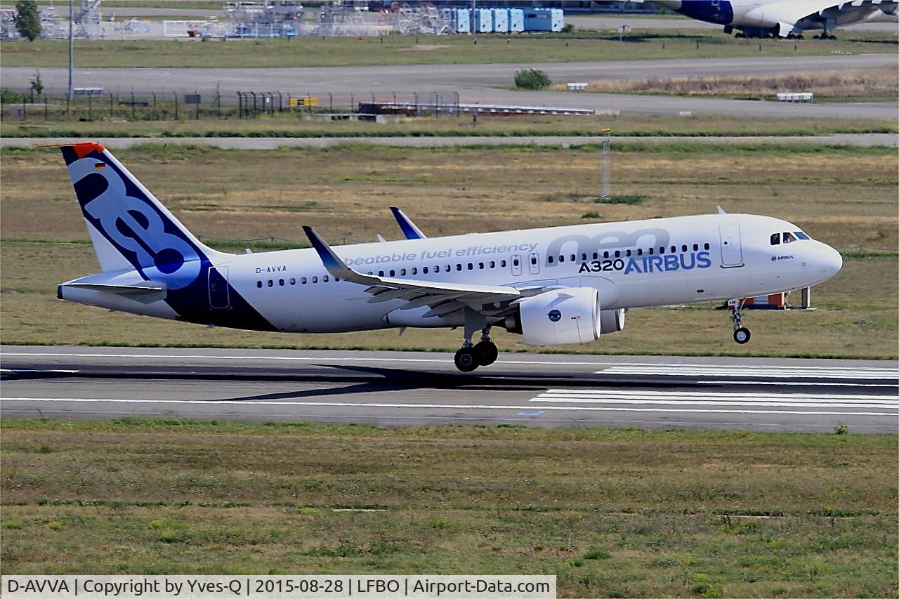 D-AVVA, 2015 Airbus A320-271N C/N 6286, Airbus A320-271N, Landing rwy 14R, Toulouse-Blagnac Airport (LFBO-TLS)