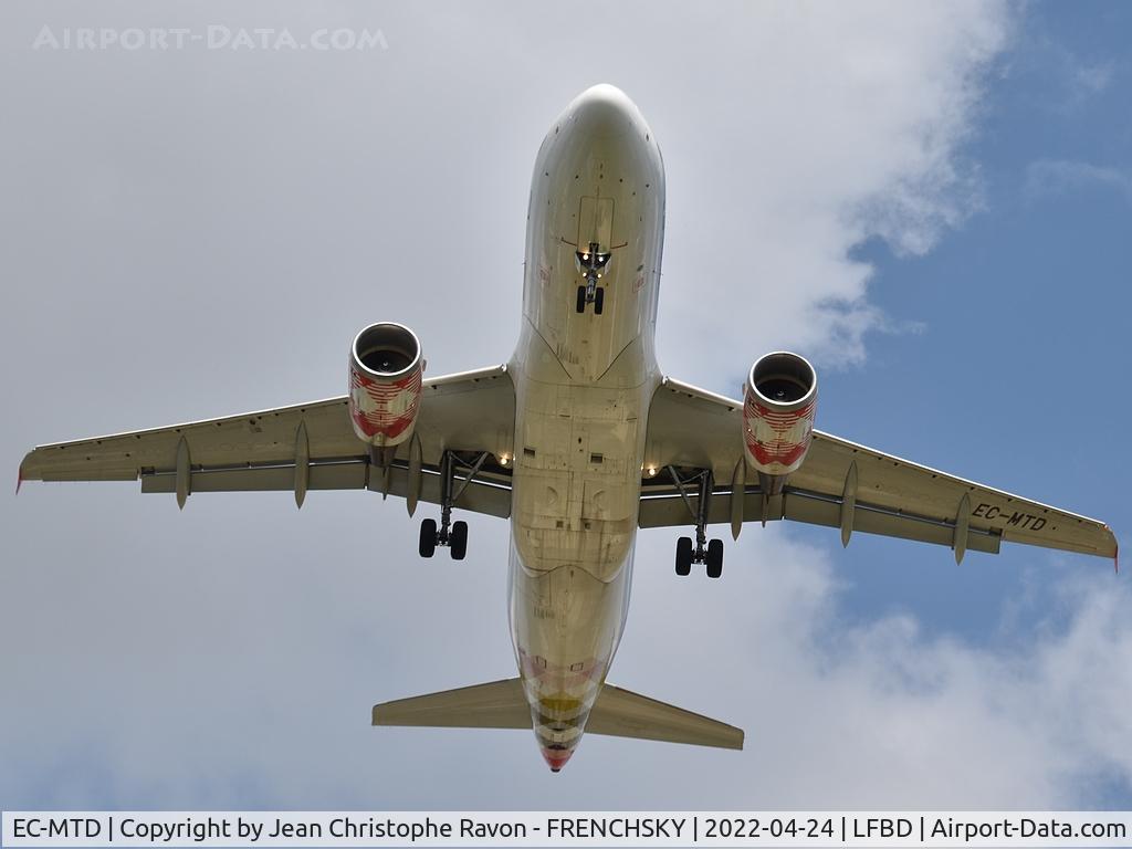 EC-MTD, 2004 Airbus A319-111 C/N 2318, Ajaccio (AJA) to Bordeaux (BOD)	V72405