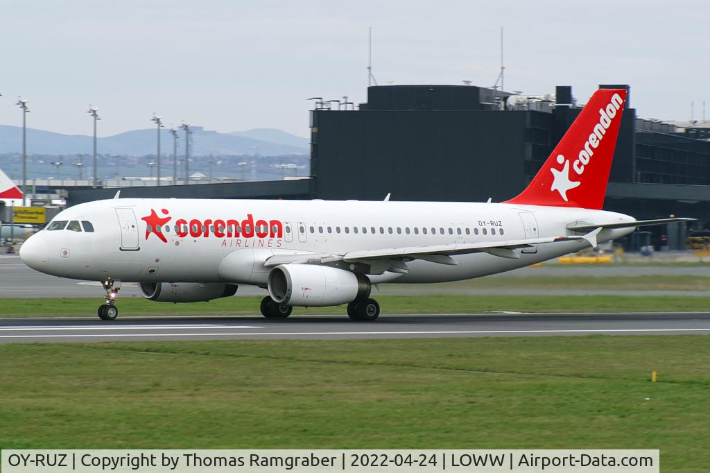OY-RUZ, 1998 Airbus A320-233 C/N 839, Corendon Airlines Airbus A320 (leased from DAT - Danish Air Transport)