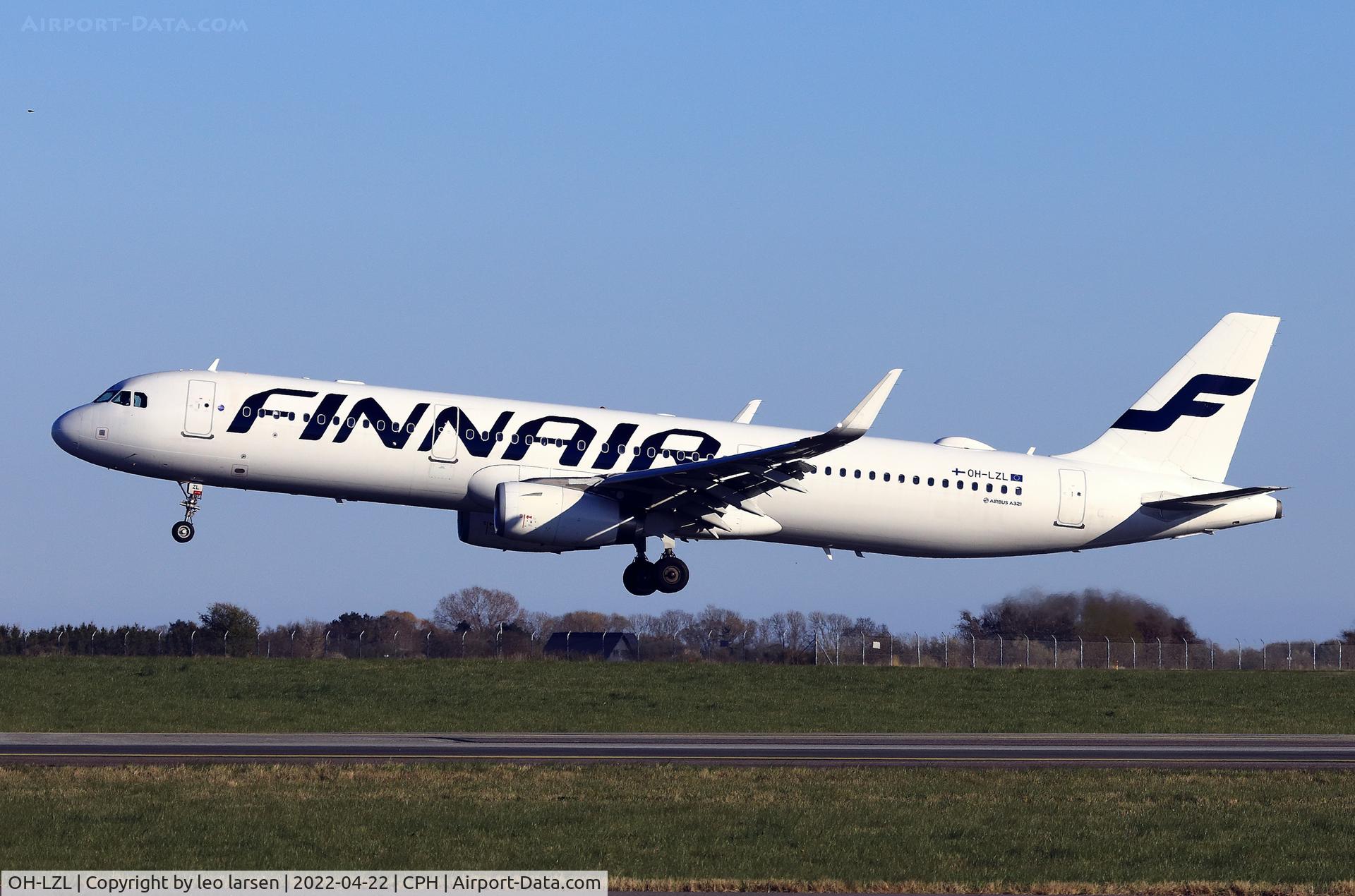 OH-LZL, 2014 Airbus A321-231 C/N 6083, Copenhagen 22.4.2022