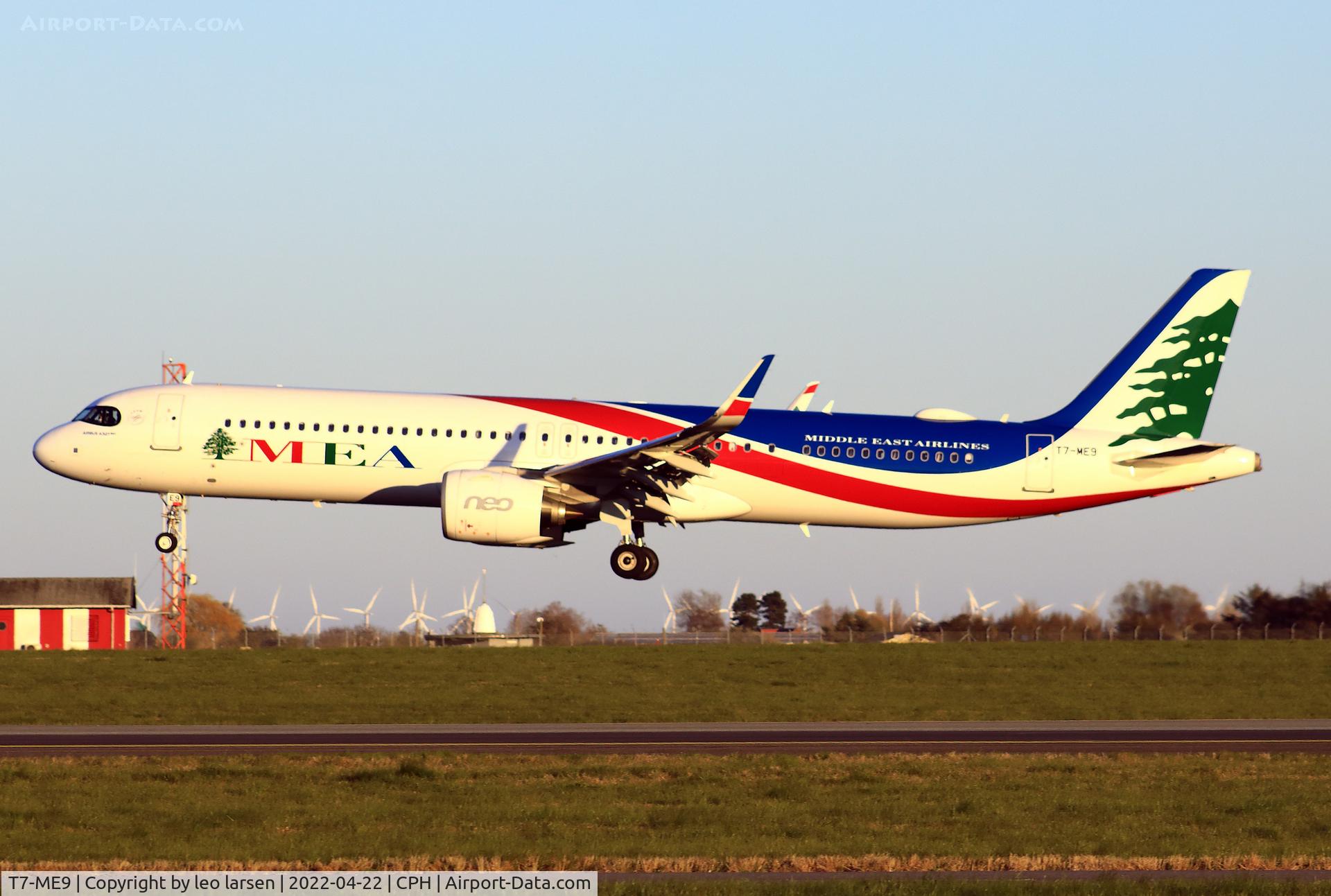 T7-ME9, 2021 Airbus A321-271NX C/N 10322, Copenhagen 22.4.2022