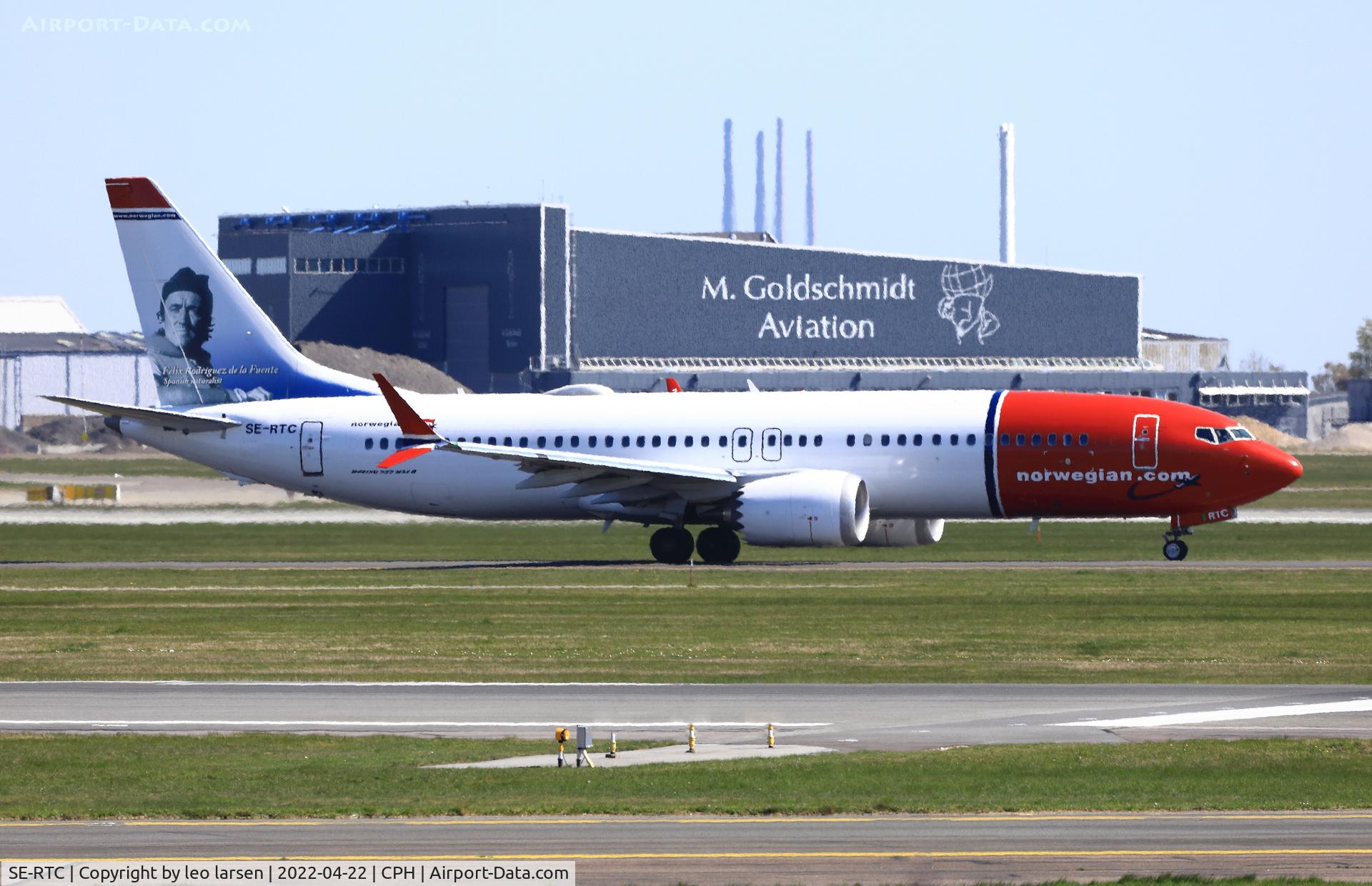 SE-RTC, 2018 Boeing 737-8 MAX C/N 63973, Copenhagen 22.4.2022