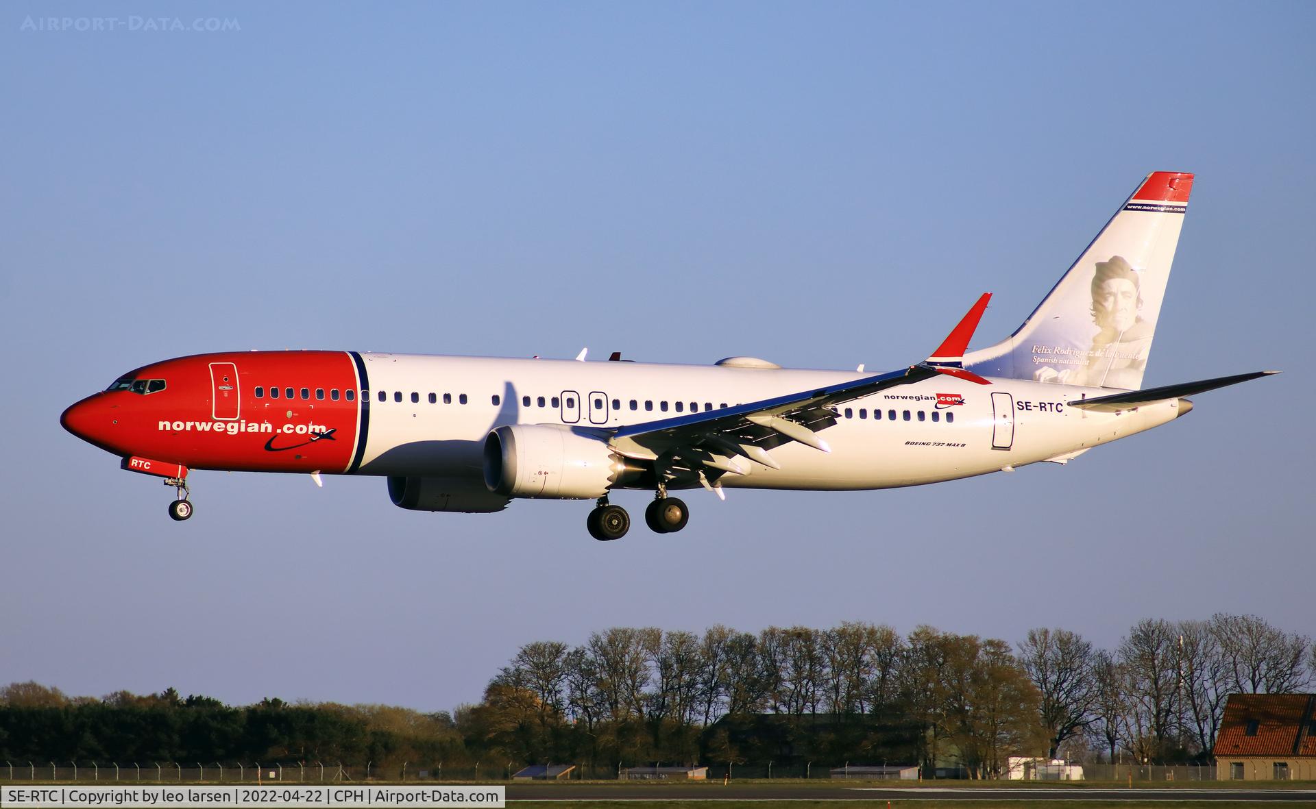SE-RTC, 2018 Boeing 737-8 MAX C/N 63973, Copenhagen 22.4.2022