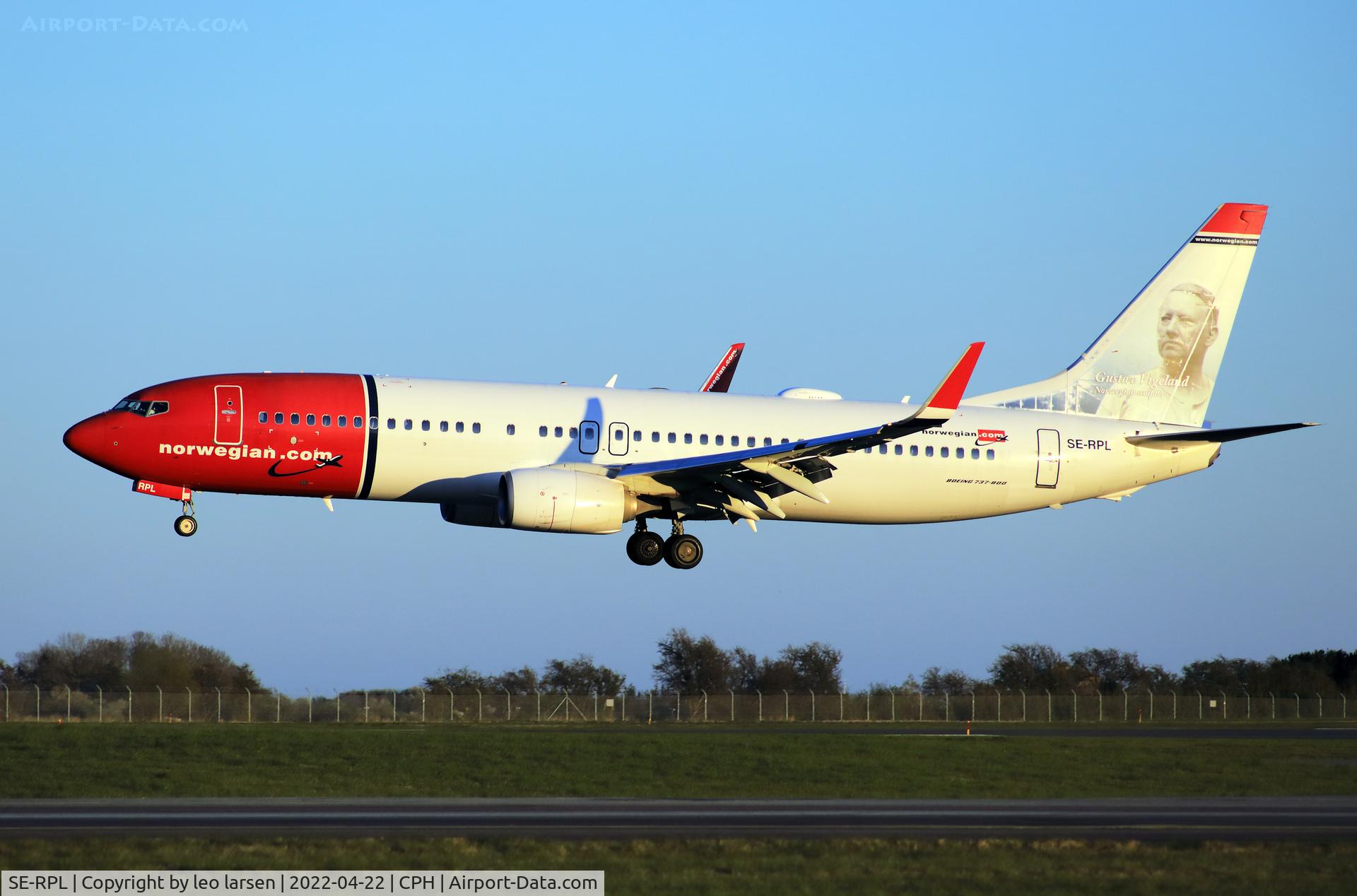 SE-RPL, 2016 Boeing 737-8JP C/N 42080, Copenhagen 22.4.2022