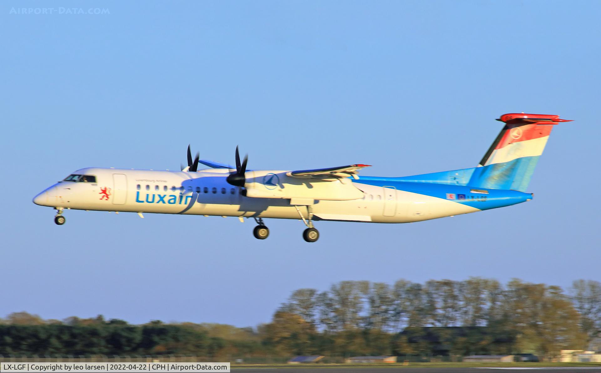 LX-LGF, 2011 De Havilland Canada DHC-8-402Q Dash 8 C/N 4349, Copenhagen 22.4.2022