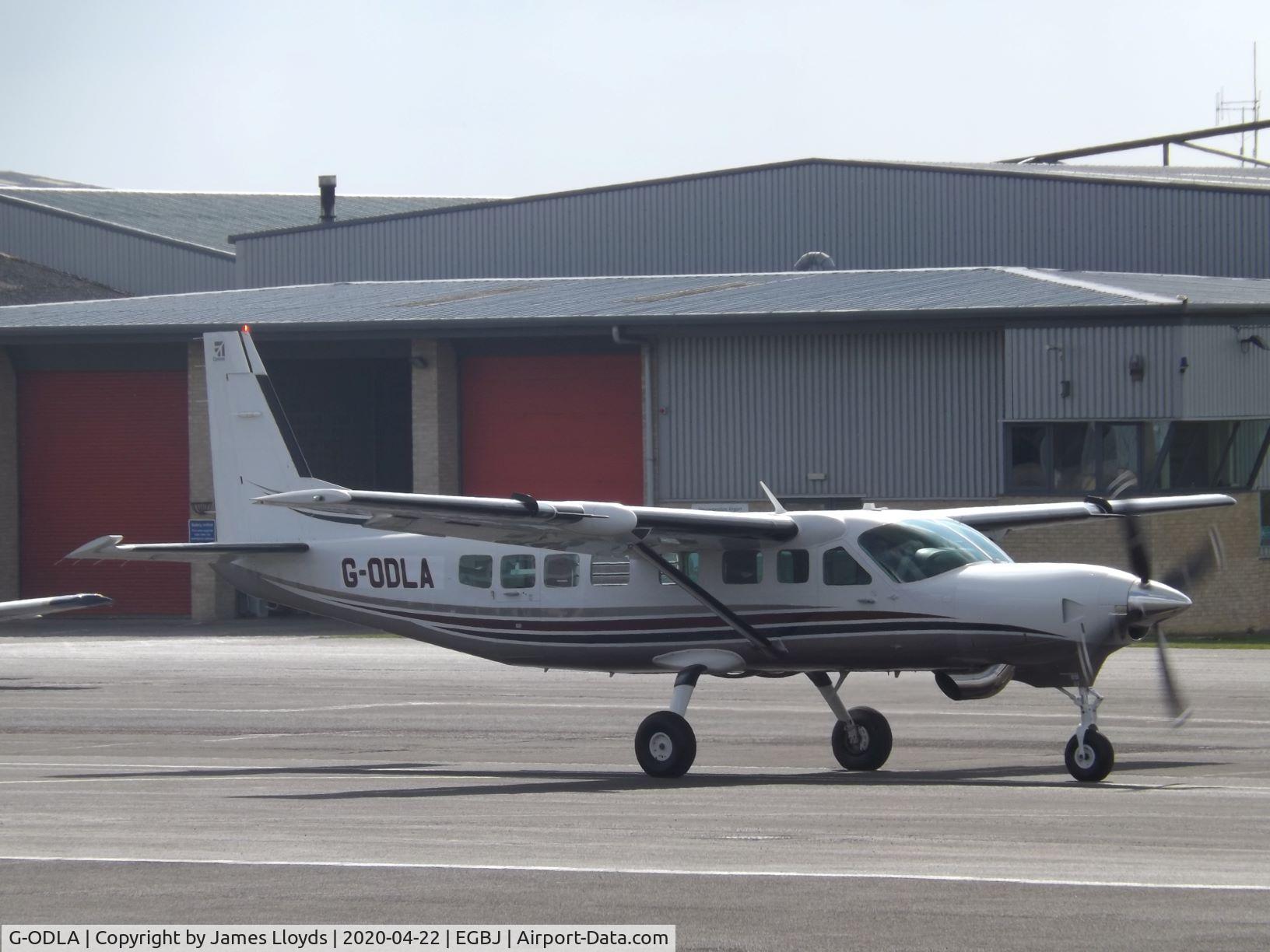 G-ODLA, 2003 Cessna 208B Grand Caravan C/N 208B1032, Taxing out at Gloucestershire Airport.