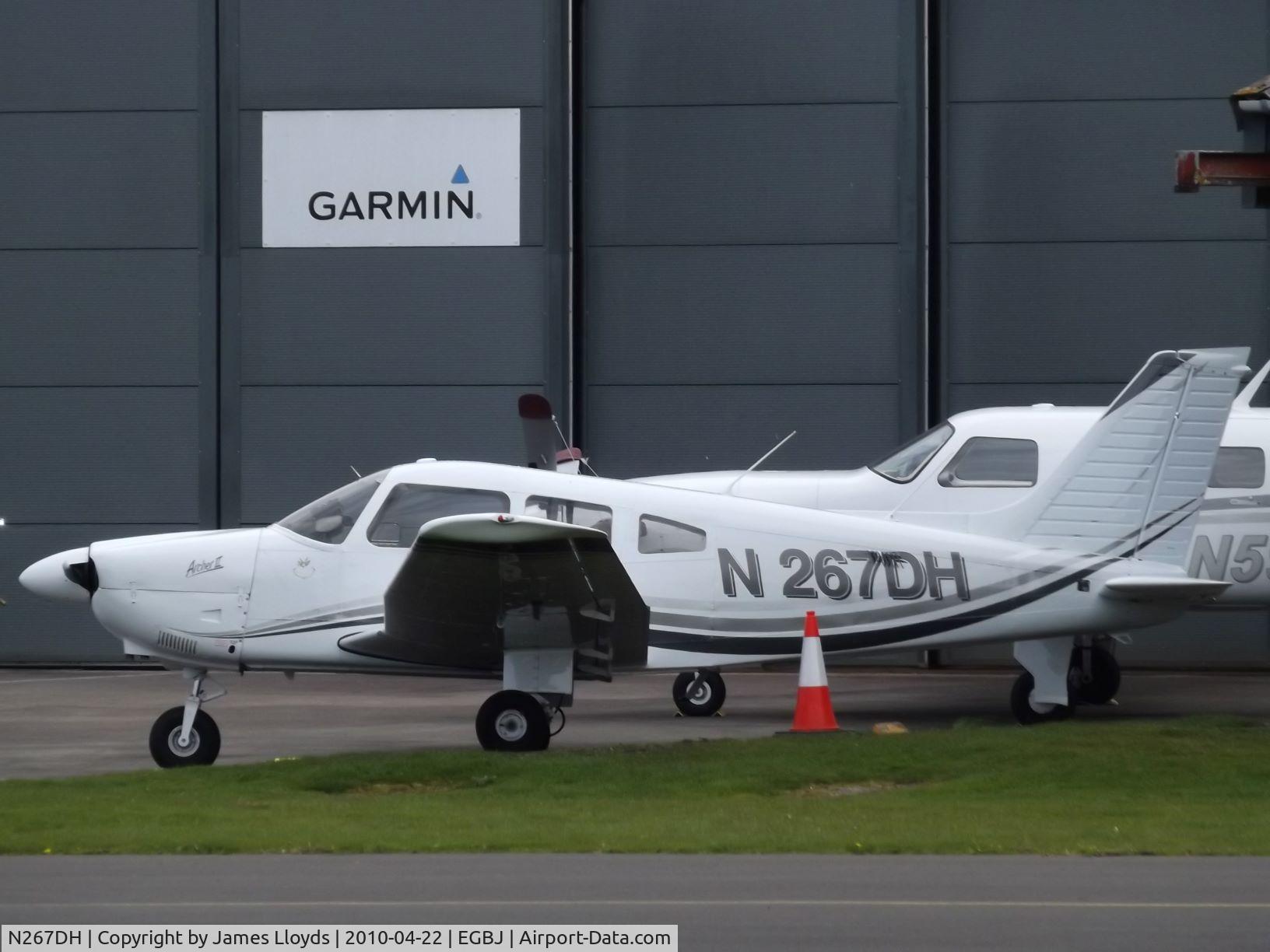 N267DH, 1982 Piper PA-28-181 Cherokee Archer II C/N 28-8190141, Parked up at Gloucestershire Airport.