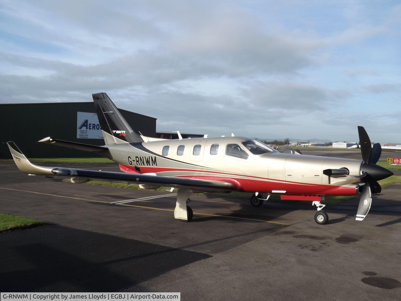 G-RNWM, 2021 Daher TBM-940 C/N 1395, a brand new TBM 940 Parked up at Gloucestershire Airport.