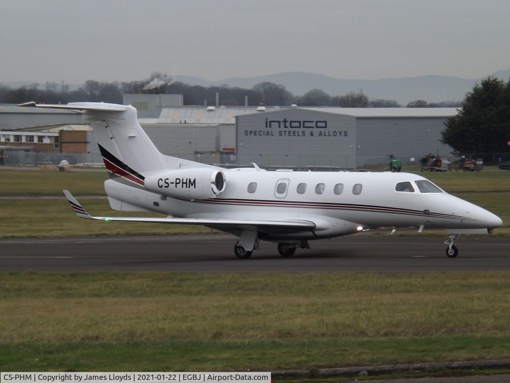 CS-PHM, 2018 Embraer EMB-505 Phenom 300 C/N 50500471, At Gloucestershire Airport.