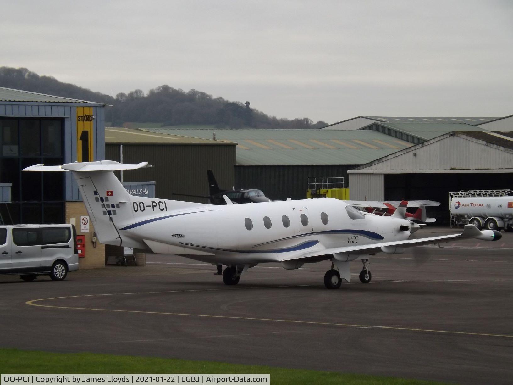 OO-PCI, 2012 Pilatus PC-12/47E C/N 1380, At Gloucestershire Airport.