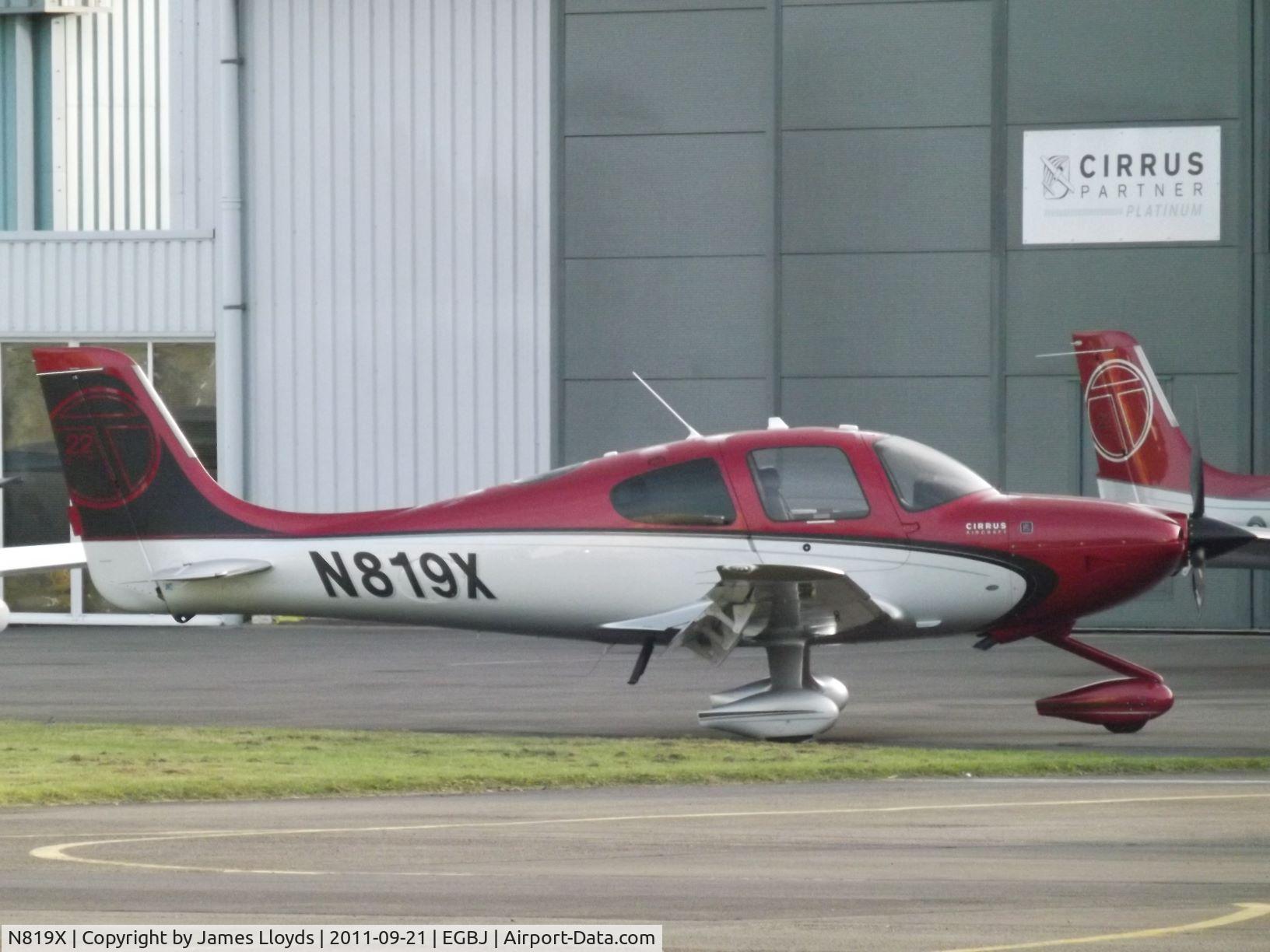 N819X, 2012 Cirrus SR22T G2 Turbo C/N 0433, At Gloucestershire Airport.