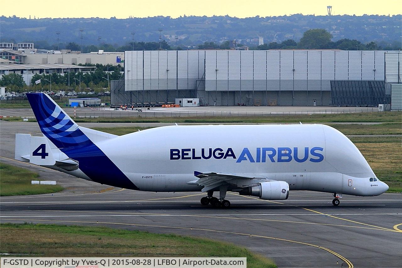 F-GSTD, 1998 Airbus A300B4-608ST Beluga C/N 776, Airbus A300B4-608ST Beluga, Take off run  rwy 14R, Toulouse Blagnac Airport (LFBO-TLS)