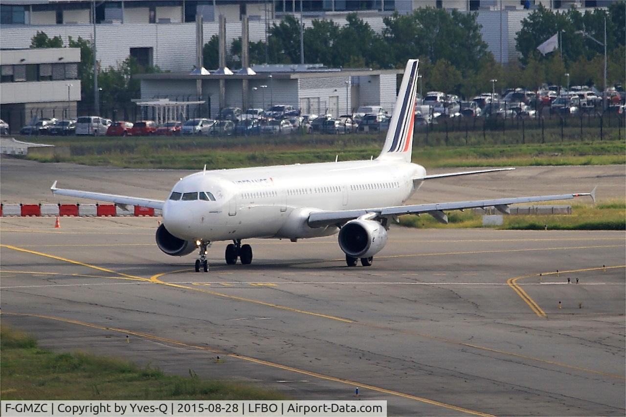 F-GMZC, 1995 Airbus A321-111 C/N 521, Airbus A321-111, Taxiing to holding point rwy 14L, Toulouse-Blagnac airport (LFBO-TLS)