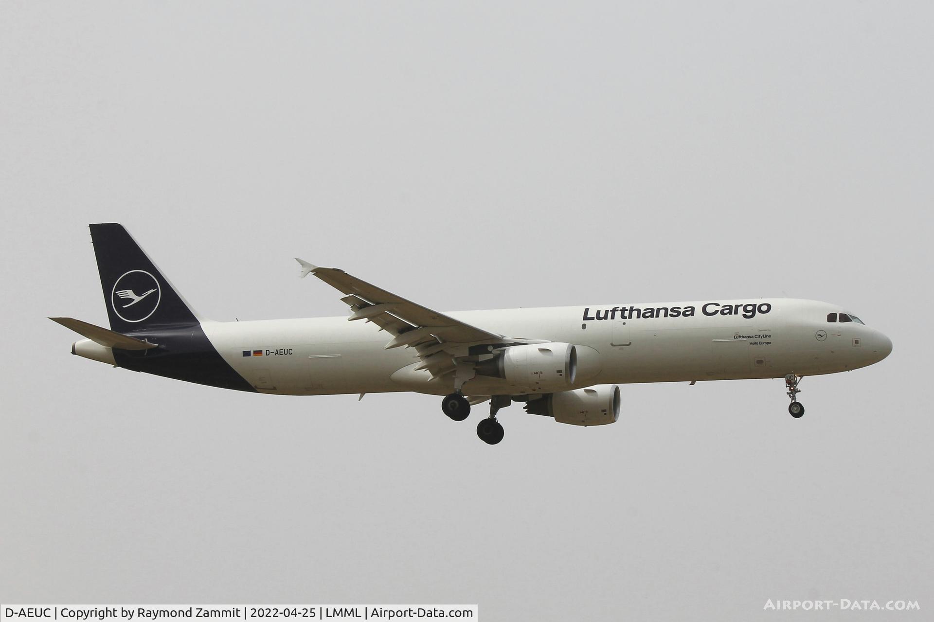 D-AEUC, 2008 Airbus A321-211P2F C/N 3504, A321 D-AEUC Lufthansa Cargo