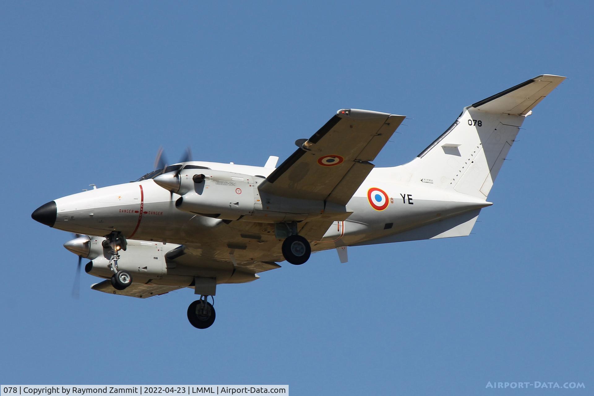 078, Embraer EMB-121AA Xingu C/N 121078, Embraer EMB-121 Xingu 078/YE French Air Force