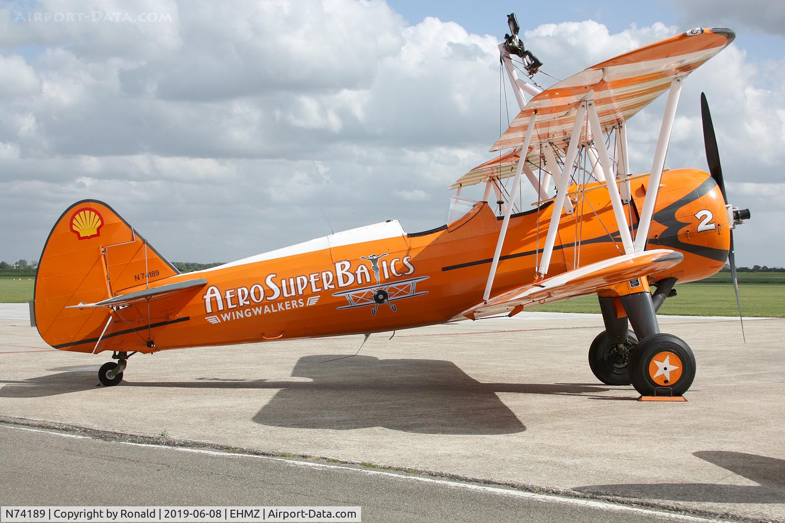 N74189, 1941 Boeing PT-17/R985 Kaydet (A75N1) C/N 75-717, at ehmz