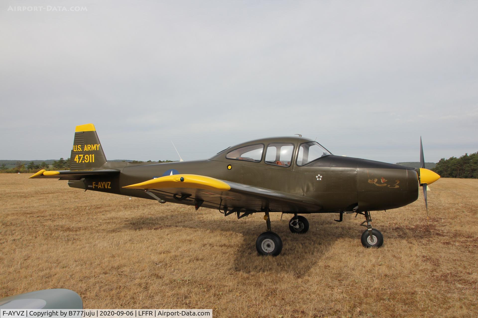 F-AYVZ, North American Navion (NA-145) C/N NAV-4-911, at Bar-sur-Seine