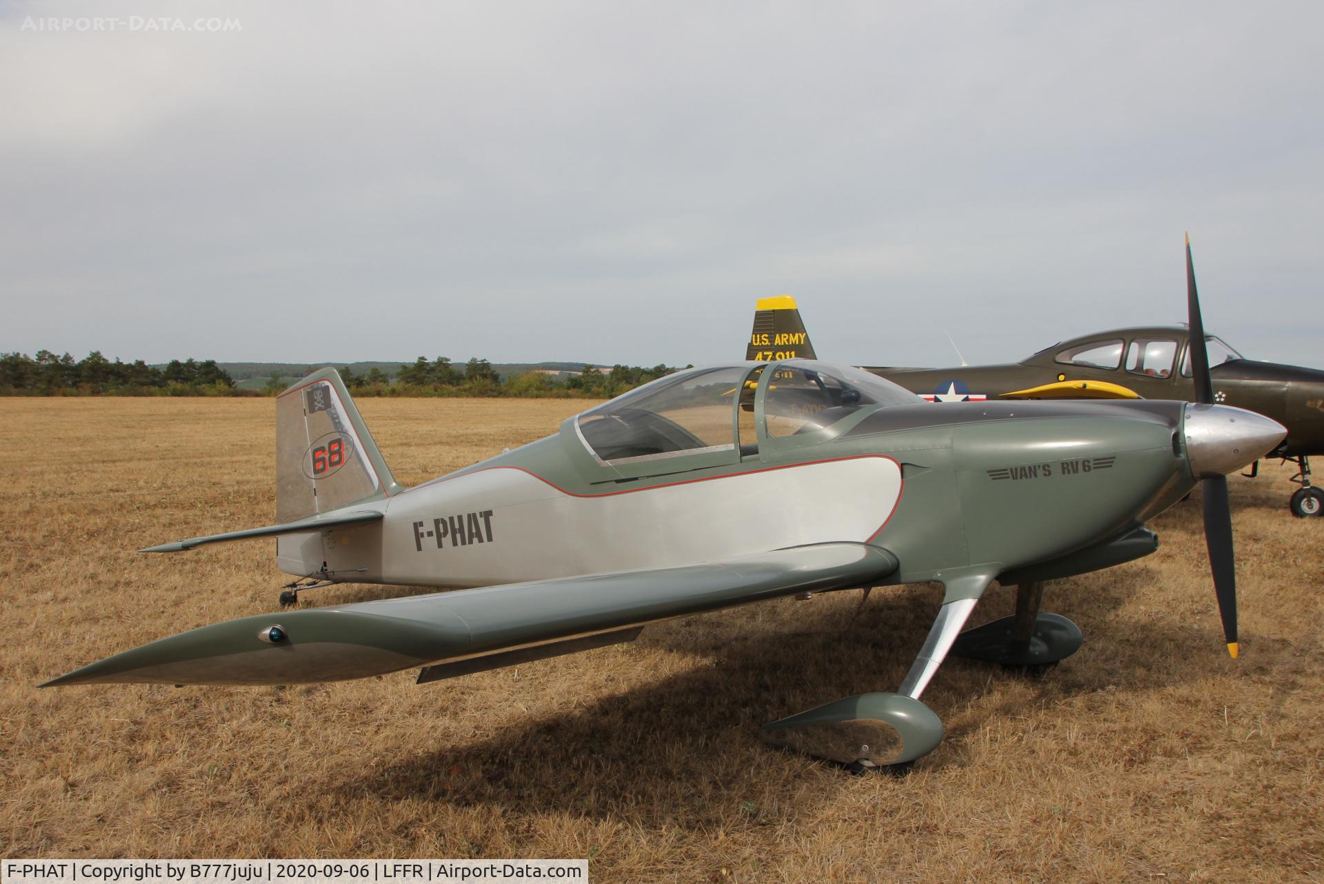 F-PHAT, Vans RV-6 C/N 25304, at Bar-sur-Seine