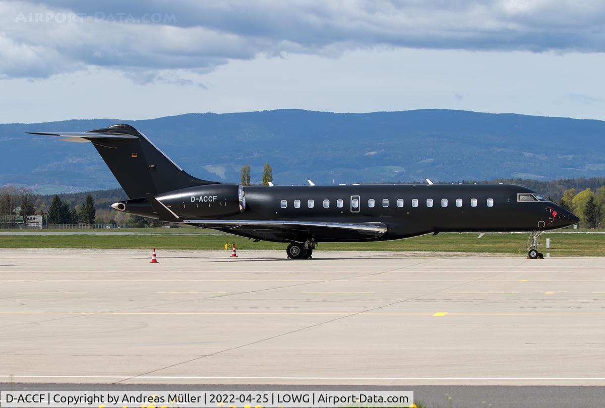 D-ACCF, 2009 Bombardier BD-700-1A10 Global Express C/N 9333, Business Flight to GRZ.