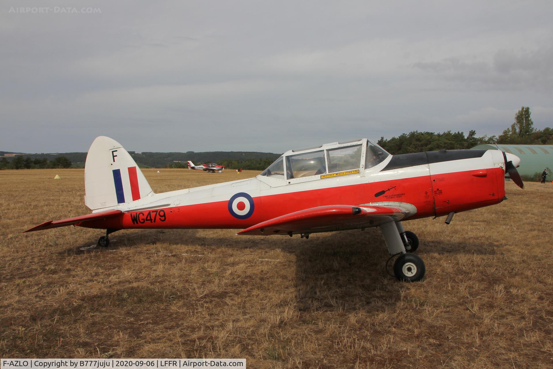 F-AZLO, 1952 De Havilland DHC-1 Chipmunk T.10 C/N C1/0529, at Bar-sur-Seine