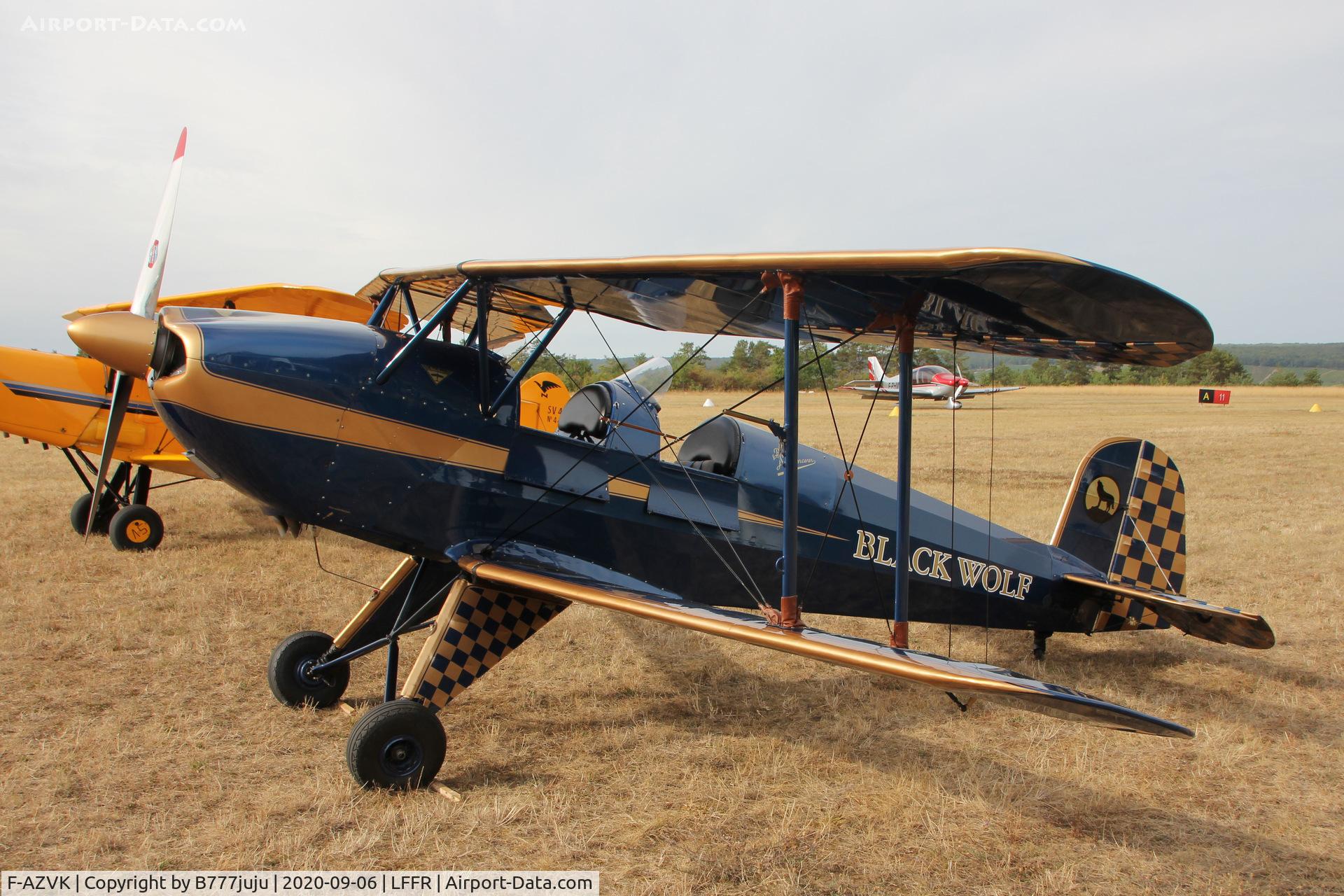 F-AZVK, 1935 Bucker Bu-131 Jungmann C/N 27, at Bar-sur-Seine
