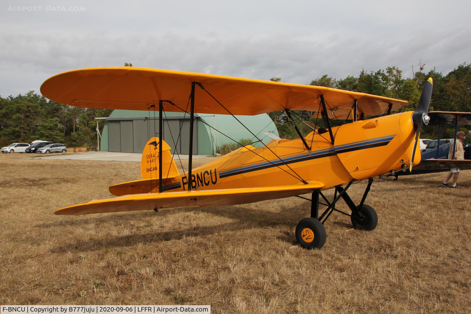 F-BNCU, Stampe-Vertongen SV-4A C/N 447, at Bar-sur-Seine