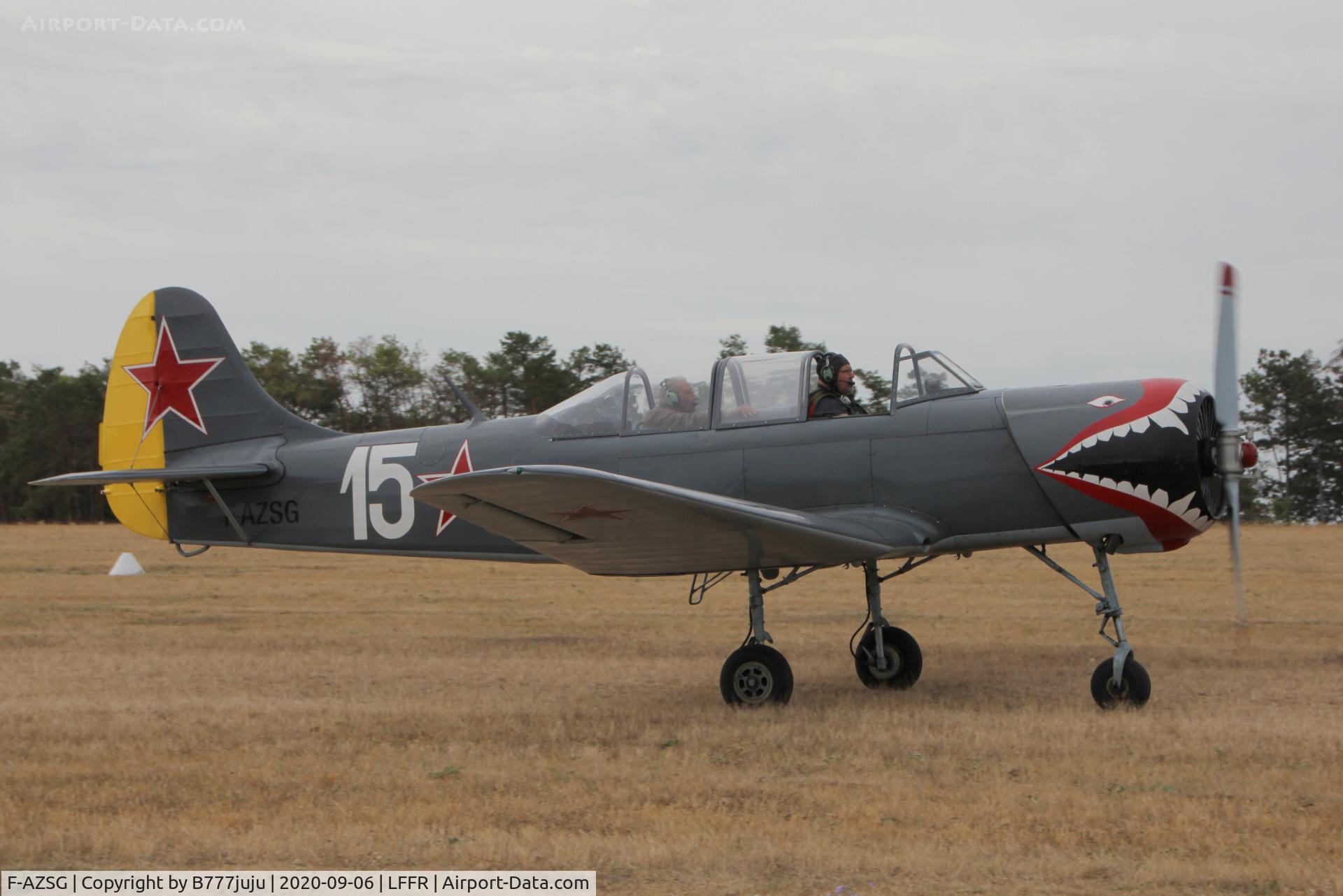 F-AZSG, Yakovlev Yak-18A C/N 1318, at Bar-sur-Seine