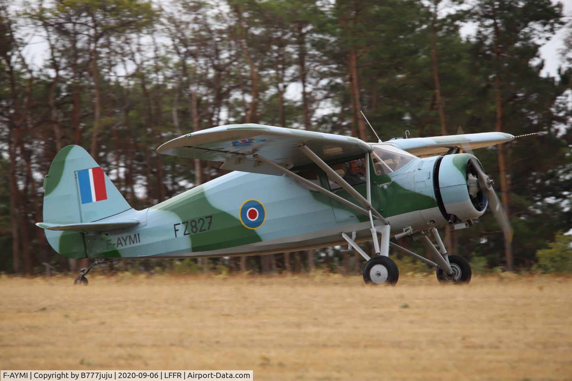 F-AYMI, 1943 Fairchild 24W-41A C/N 767, at Bar-sur-Seine