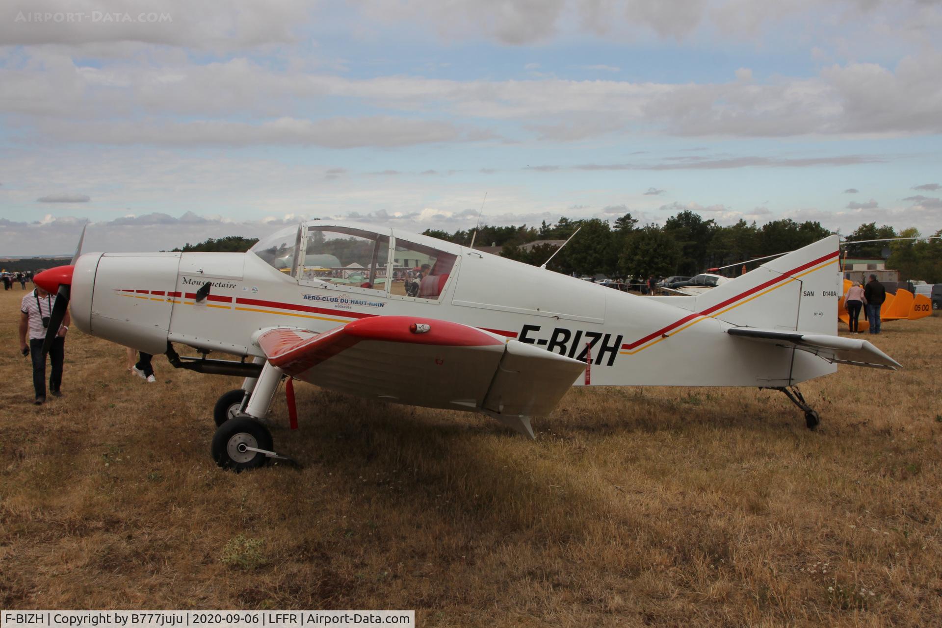 F-BIZH, SAN Jodel D-140A Mousequetaire C/N 43, at Bar-sur-Seine