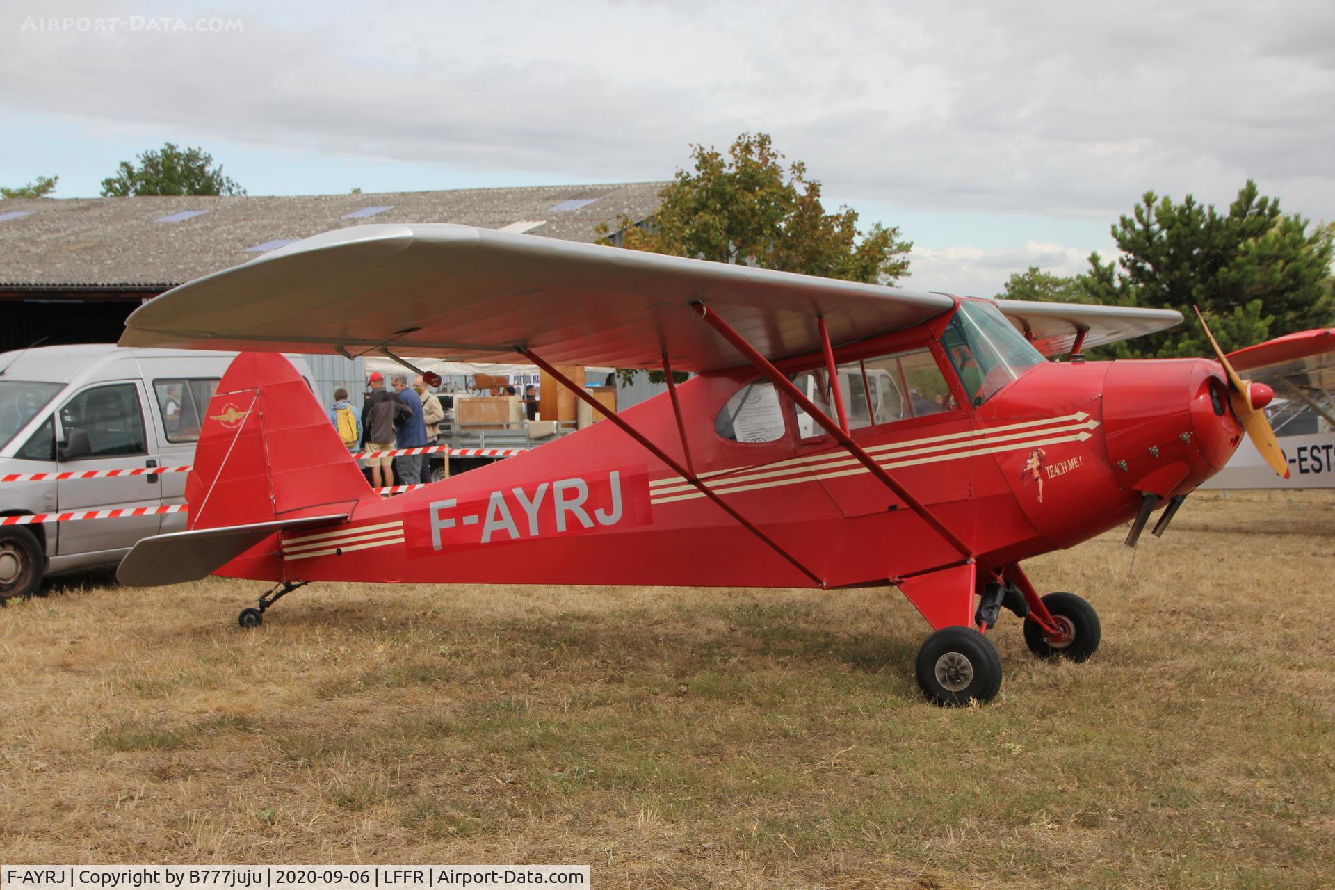 F-AYRJ, 1940 Porterfield CP-65 C/N 720, at Bar-sur-Seine