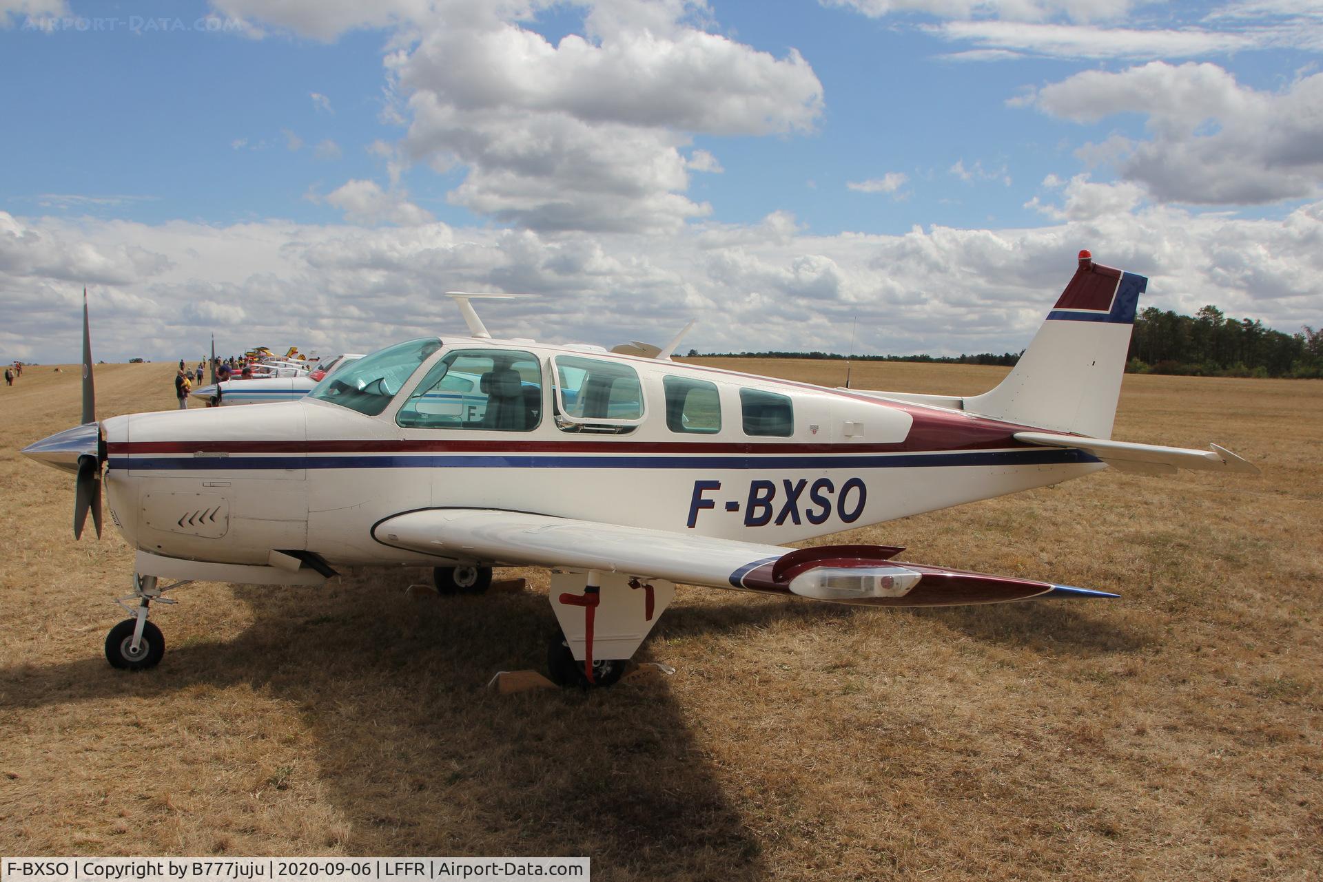F-BXSO, Beech A36 Bonanza 36 C/N E-806, at Bar-sur-Seine